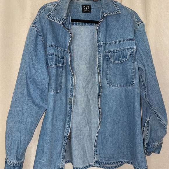 Vintage Gap Denim Zipup - Picture 1 of 2
